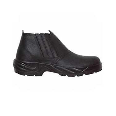 Imagem de Calçado Segurança Botina Couro Solado Pu Com Elástico Nº 44 Sem Biqueira