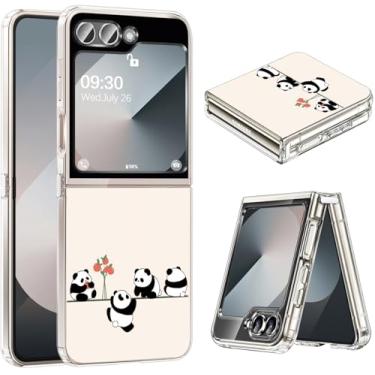 Imagem de Capa transparente para Samsung Z Flip 6 Slim Case para Samsung Galaxy Z Flip 6 Crystal Ultra Thin Soft TPU Capa de telefone transparente antiarranhões à prova de choque Z Flip6 capa protetora 5G (C)