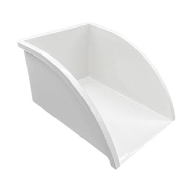 Imagem de Baoblaze Pá de lixo, barril de chuva, de de água da chuva, desviador de chuva em PVC, calha de descida, extensão para irrigação de quintal, Branco