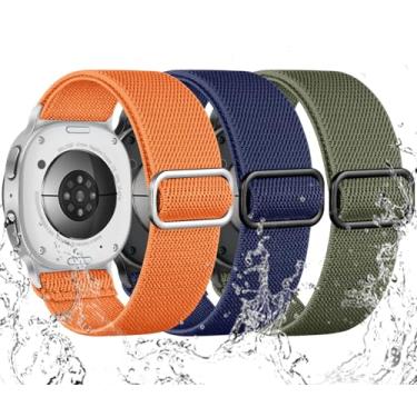 Imagem de Maledan Pulseiras esportivas de nylon elástico compatível com Samsung Watch 8 Classic/Galaxy Watch 8, pulseira respirável à prova d'água para Samsung Watch 8 de 40 mm e 44 mm/Galaxy Watch8 Classic de