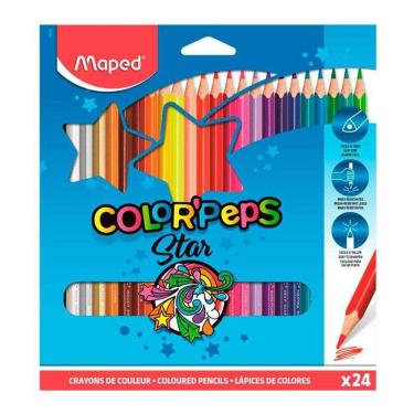 Imagem de Lápis de cor Color`Peps Star 24 cores 183224ZV - Maped