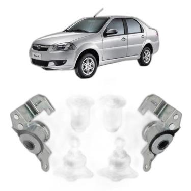 Imagem de Pivo 4 Bucha Balança Dianteira Siena 2008 2009 2010 2011