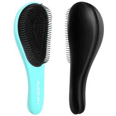 Imagem de Escova de cabelo desembaraçante Aussumy, pacote com 2 unidades para to