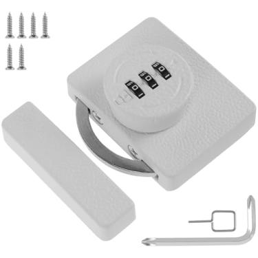 Imagem de Fechadura de combinação de armário sem chave, liga de zinco, gaveta de 3 dígitos, trava com senha de instalação faça você mesmo, fechadura com código de acesso, fechadura de combinação de armário