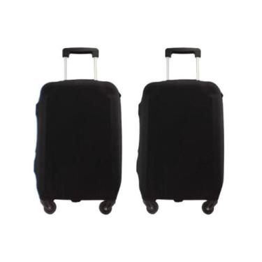 Imagem de Kit 2 Capas Protetoras M Mala Média 23kg - Malíssima, Preto