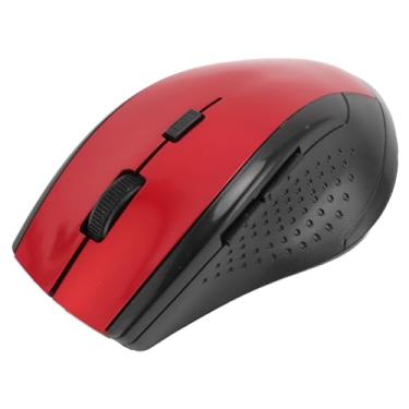 Imagem de XUXHOU Alta Precisão 2,4 G de Mouse óptico Sem Fio para Desktop para PC Portátil, Mouse Portátil Sem Fio Com Longa Duração da Duração da Bateria para Uso do Escritório Em Casa (Vermelho)