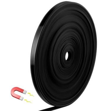 Imagem de AmazingSpark Tiras finas de rolo de fita magnética, 0,39 polegadas x 66 pés divisórias de quadro magnético quadro branco fita decorativa linha de marcação para sala de aula escritório acessórios de