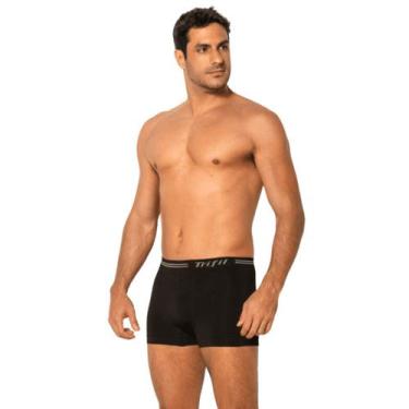 Imagem de Kit 2 cuecas boxer microfibra sem costura trifil, G, Preto