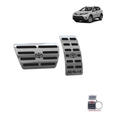 Imagem de Pedaleira Automático Em Aço Inox Rav4 2001 A 2012 Preto