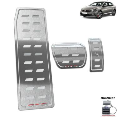 Imagem de Descanso de Pé + Pedaleira Automático Polo GTS Em Inox Prata