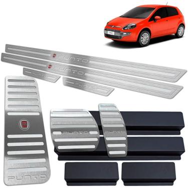 Imagem de Soleira Pedaleira Descanso Punto 2013 2017 Automático Prata