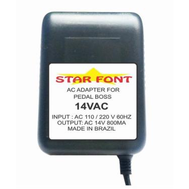 Imagem de Fonte Pedal Pedaleira Roland Boss ME-6 14VAC 800mA - Fonte de Alimenta