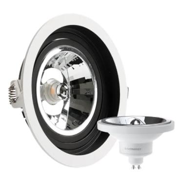 Imagem de SAVE ENERGY - Spot Embutido Recuado + Lâmpada Ar111 4000k Led 12w