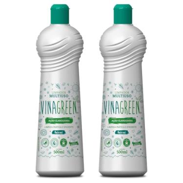 Imagem de Limpador Multiuso Geral Hipoalergênico Natural Biodegradável Com Ação Clareadora 500ml Cozinha Banheiro Fogão Pia Parede Box Rejunte Kits 1 2 3 (2, Natural)