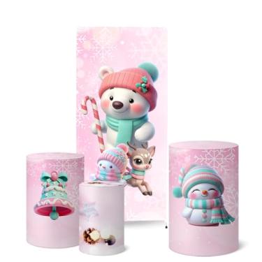 Imagem de Trio Capas Cilindro + Painel Lateral Romano Natal (K5NAT0051)