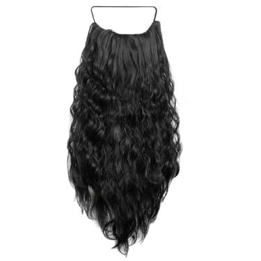 Imagem de Barba longa encaracolada de feiticeiro velho barba falsa Halloween realista bigode adulto cosplay novidade fantasia cabelo facial, Marrom, Tamanho Único