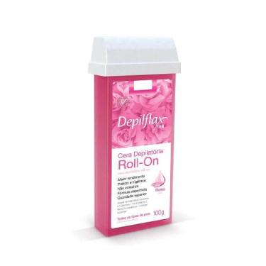 Imagem de Cera Depilatória Refil Roll On Depilflax Rosa 100g