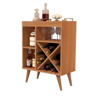 Imagem de Aparador Buffet Barzinho Com Adega Porto Belo (Nature)