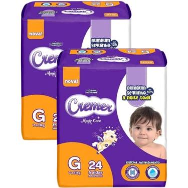 Imagem de Fralda Cremer Magic Care Jumbinho - Kit com 2 pacotes - Tam G - 48 Uni