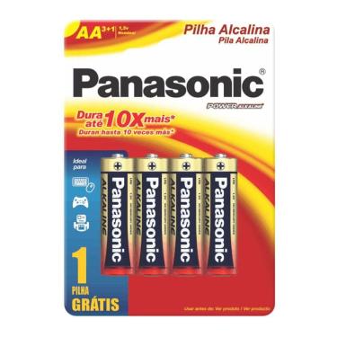 Imagem de Pilha Panasonic Alcalina AA Leve 4 Pague 3