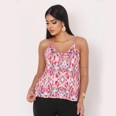 Imagem de Blusa Feminina Regata Alcinha Estampadas Casual e Elegante - Marlui Mo