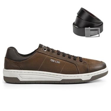 Imagem de Kit Sapatênis Ferracini Vox Masculino + Cinto