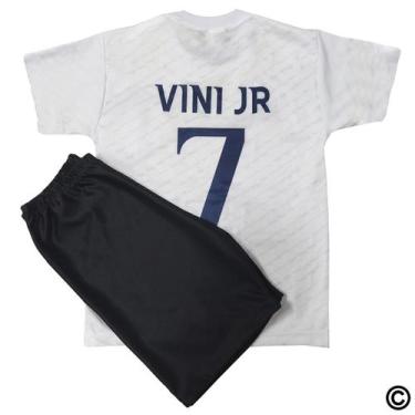 Imagem de Kit Camisa Shorts Infantil Futebol Jogo Treino Tecido Leve Confortável