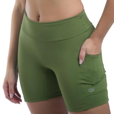 Imagem de Shorts Feminino Corrida My Fitness Army Green | Marcio May Sports