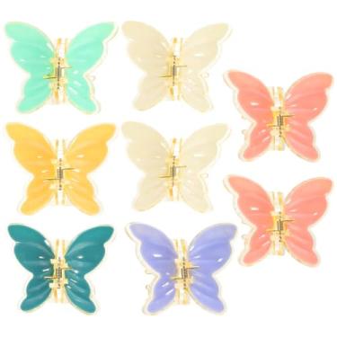 Imagem de SAFIGLE 8 peças de clipes de garra foscos para cabelo borboleta grampos de mandíbula prendedores de cabelo forte para mulheres para maquiagem e uso diário