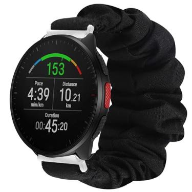 Imagem de Compatível com pulseira de smartwatch Polar, 20 mm, 22 mm de tecido elástico Scrunchie pulseira de relógio feminina linda pulseira de substituição compatível com Polar Unite, Ignite, Ignite 2, Ignite