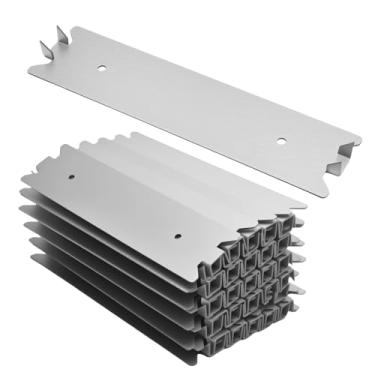 Imagem de Saihisday 50 peças de placa de unha de madeira para madeira, placa protetora de cabo de 15 x 3,8 cm, placa de proteção à prova de pregos, garras pontiagudas protegem tubos e fiação