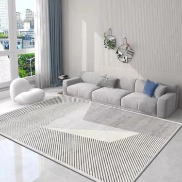 Imagem de Tapete de mesa de centro de luxo com pelo de laço, tapete de chão para quarto, resistente a manchas e antiderrapante, decoração para casa (120 x 160 cm (3,9 x 5,3 pés/QR-009))