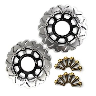 Imagem de Arashi Discos de freio dianteiro Rotores com parafusos de montagem para Honda CBR600F4i 2001-2007, CBR600F Sport 2001-2002, CB900F Hornet 900 2002-2006, acessórios de motocicleta preto