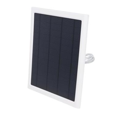 Imagem de FTVOGUE Carregador de Painel Solar de 6 W para Câmeras de Segurança Com Portas Type C e Micro USB Montagem Ajustável de 360 ​​graus IP66 à Prova D'água para Câmeras (CSP6W-T-W)