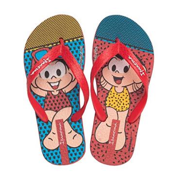 Imagem de CHINELO INFANTIL TURMA DA MONICA VERMELHO/ROSA GRENDENE 26790