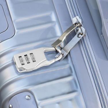 Imagem de Cadeado de combinação portátil, mosquetão, gancho de 3 dígitos, código, cadeado, mochila, bagagem, armário, mala, academia, segurança para viagens ao ar livre