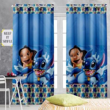 Imagem de Cortina Infantil Estampada Blackout 2,80X 2,20 para Quarto, Criança, B