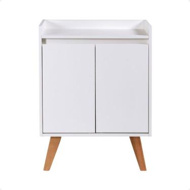 Imagem de Aparador Buffet 60cm Retro Mdf Branco Madri - On Móveis