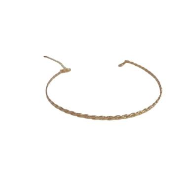 Imagem de Choker Trançado em Banho de Ouro 18k, Colar Feminino Artesanal