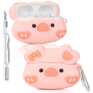 Imagem de Capa para fones de ouvido Beats Studio Buds/Buds Plus | Capa protetora de carregamento de silicone | com kit de limpeza e mosquetão | Design de pele de vários estilos | Capa para meninos meninas