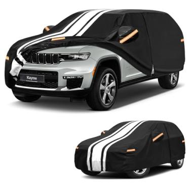 Imagem de Kayme Capa de carro resistente personalizada para Jeep Grand Cherokee (2010-2025) à prova d'água para todos os climas para automóveis, cobertura externa completa para uso externo chuva neve proteção