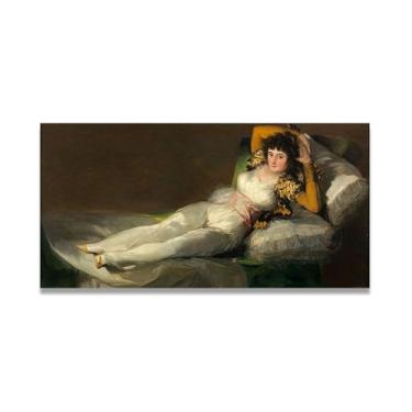 Imagem de LKXGRRSFG Tela de arte romântica deitada no sofá Francisco De Goya - Inspirado pelo mestre que moldou a arte moderna 50 x 100 cm sem moldura
