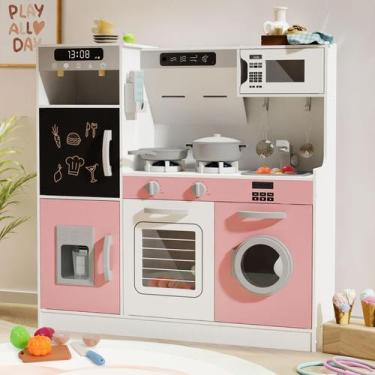 Imagem de Conjunto de brinquedos Play Kitchen BIERUM com luzes e sons realistas