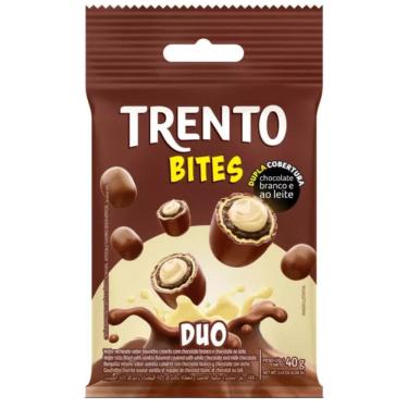 Imagem de Chocolate Trento Bites Duo Chocolate Branco e ao Leite 40g