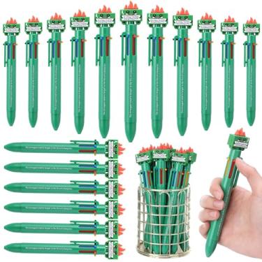 Imagem de Humyoun 25 peças de presentes de Natal para fogos de lixo a granel engraçados 6 em 1 canetas esferográficas multicoloridas, acessórios de mesa emocionais, presentes de agradecimento de funcionários