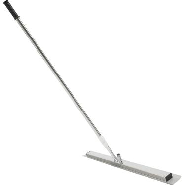 Imagem de Desempenadeira De Concreto, Kit De Desempenadeira De Concreto De Aço Inoxidável De 80 * 10 Cm, Comprimento Ajustável Com 1 Par De Sapatas Para Polimento, Desempenadeira De Cimento Adequada