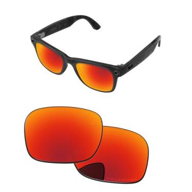 Imagem de PapaViva Lentes de substituição para óculos Ray-Ban Meta Wayfarer Gen 2 RW4012 50 mm AI - fotocromático, anti-embaçamento e anti-luz azul, Vermelho fogo, RW4012 50mm