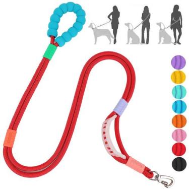 Imagem de Coleira para cães JSXD Heavy Duty Training de 1,5 m com alça dupla ver