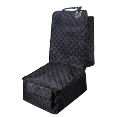 Imagem de Capa de assento de carro à prova d'água, capa de assento de carro de cachorro de proteção total com abas laterais, capa de assento de carro de cachorro à prova d'água, capas de assento de capitão para