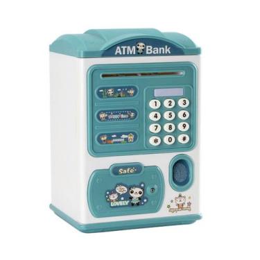 Imagem de Cofrinho ATM para crianças com senha e sensor de impressão digital - y